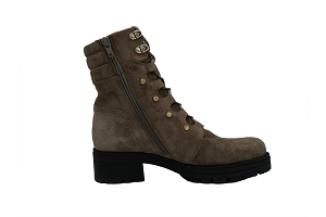 122T30BK 72786 BOTTINE:Vel Taupe