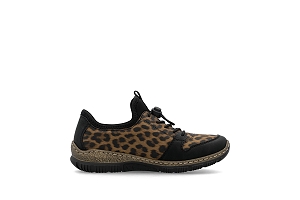 RIEKER N3290 LEO<br>Noir Marron