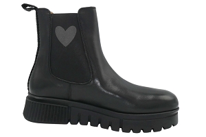  NAELLE  BOOTS CUIR NOIR<br>Noir