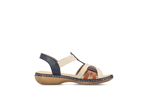 RIEKER 65918 90 BLUE<br>Bleu Marron