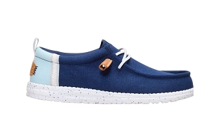 HEY DUDE WALLY CRAFT LINEN<br>Marine