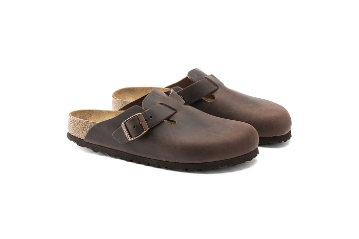 Birkenstock pantoufle boston260163 buck marron1410401_3