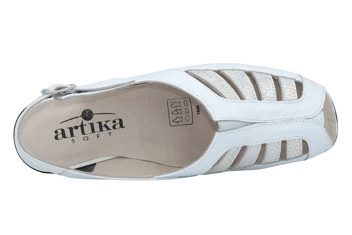 Artika nu pieds sandale calyx blanc gris2235101_4