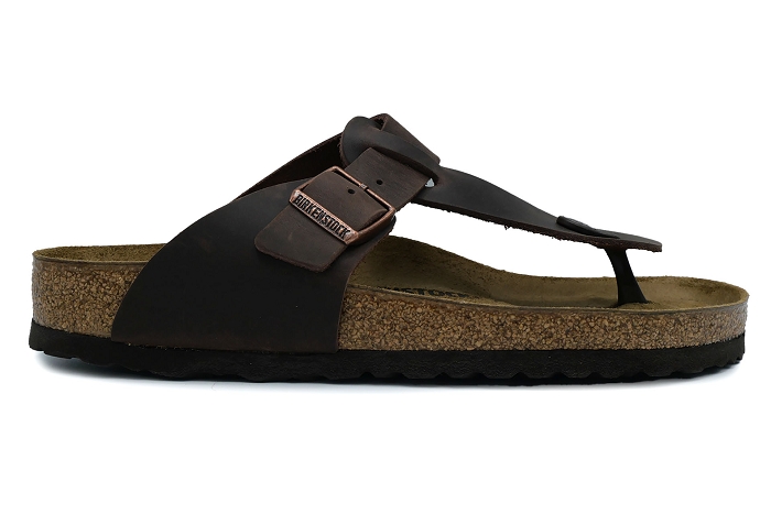 Birkenstock nu pieds sandale medina hom cuir marron