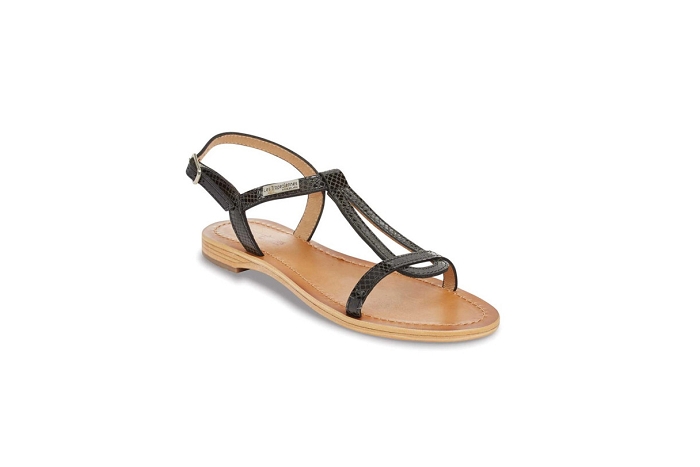 Les tropeziennes nu pieds sandale hamat  serpent noir2769401_3