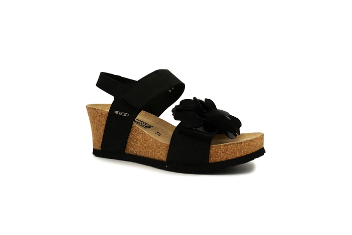 Mephisto nu pieds sandale luciana buck noir2908602_5