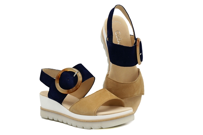 Gabor nu pieds sandale 24645 beige noir2913003_5