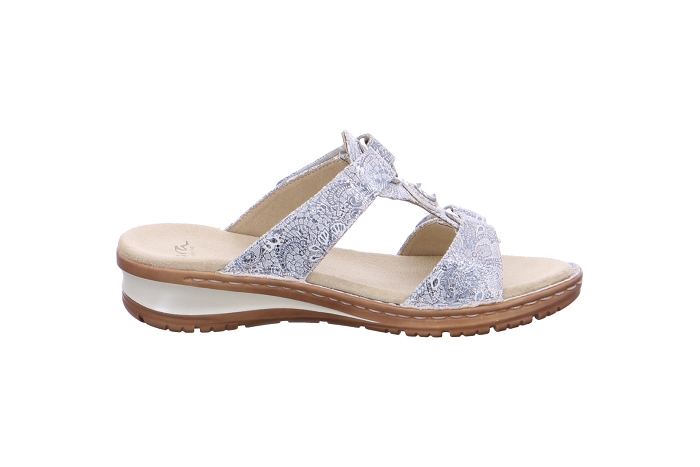 Ara nu pieds sandale 27270mule argent