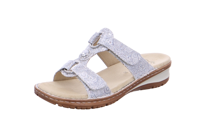 Ara nu pieds sandale 27270mule argent2949202_2