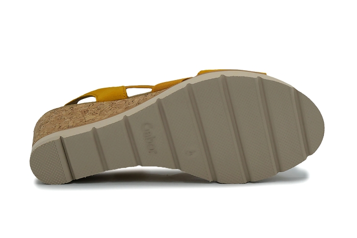 Gabor nu pieds sandale 65750sand jaune2987601_6