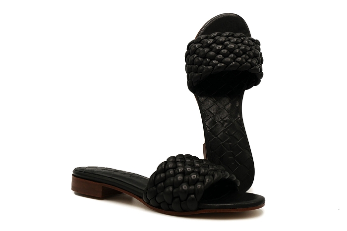 Jhay nu pieds sandale 5179tresse noir3014202_5