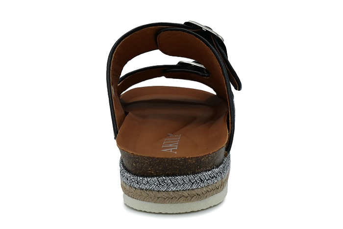 Akula nu pieds sandale 1009 cuir noir3017201_4