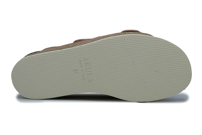 Akula nu pieds sandale 1009 croco nude3017301_5