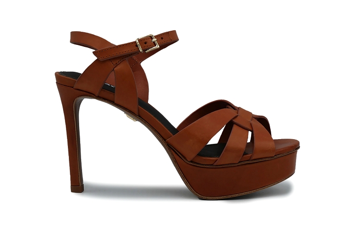 Lola nu pieds sandale 415p12 cognac