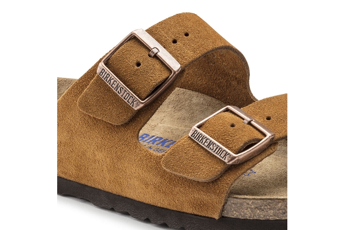 Birkenstock nu pieds sandale arizona bs vel taupe095303 cognac3024701_2