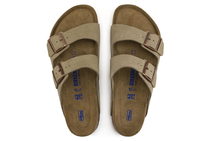 Birkenstock nu pieds sandale arizona bs vel taupe095303 taupe3024702_4