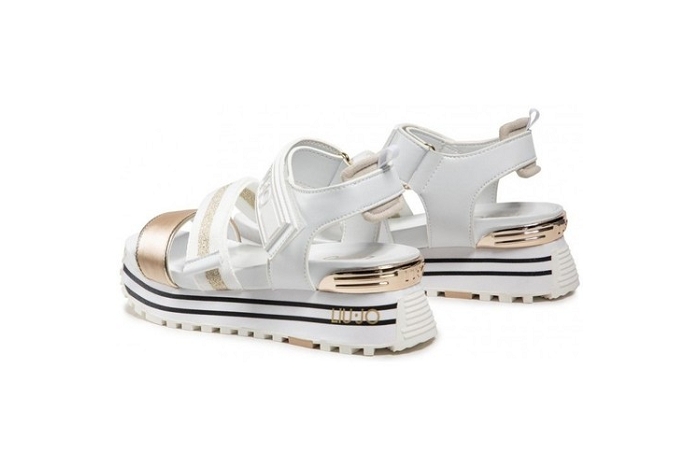 Liu jo nu pieds sandale maxi wonder sandal blanc or3024901_4