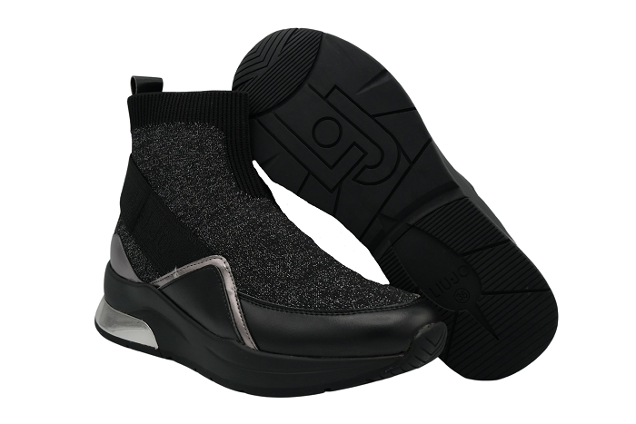 Liu jo baskets karlie 60 mid noir3026701_3