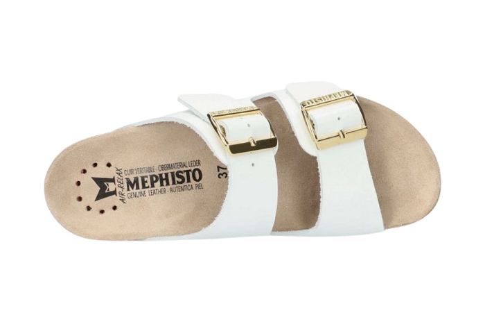 Mephisto nu pieds sandale hester vernis blanc3041102_2