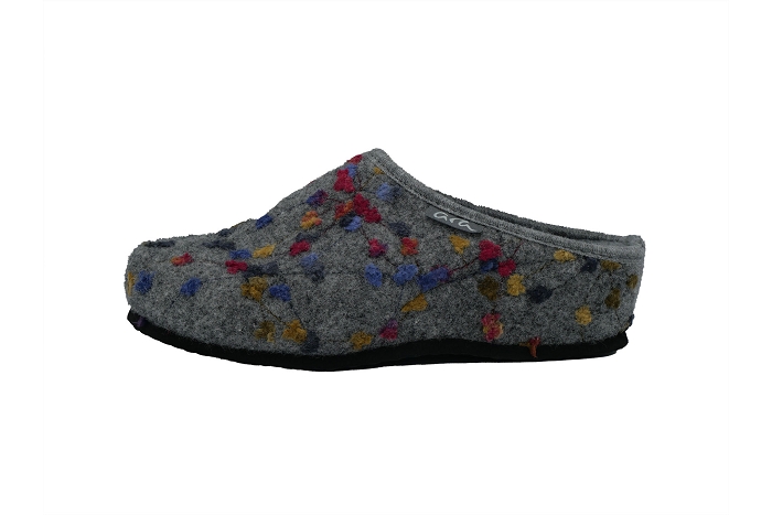 Ara pantoufle 29991fleurs anthracite3053001_2