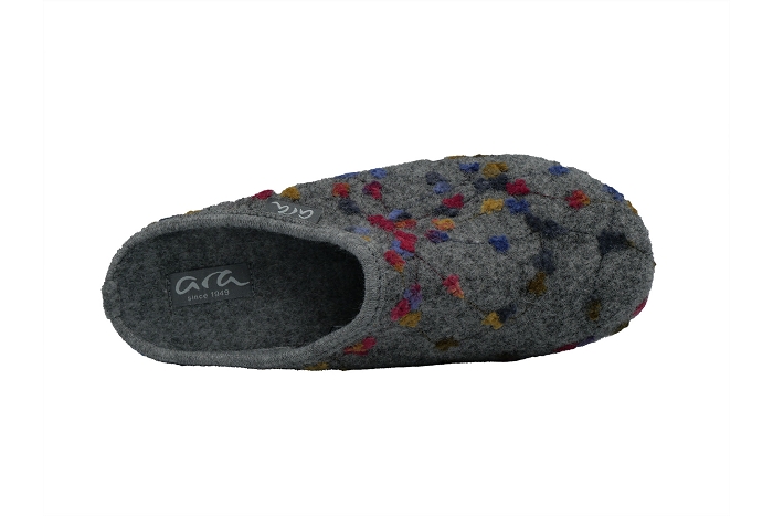 Ara pantoufle 29991fleurs anthracite3053001_3