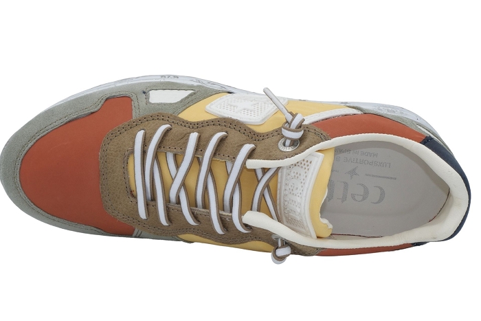Cetti baskets c 1216 vert jaune3068703_5