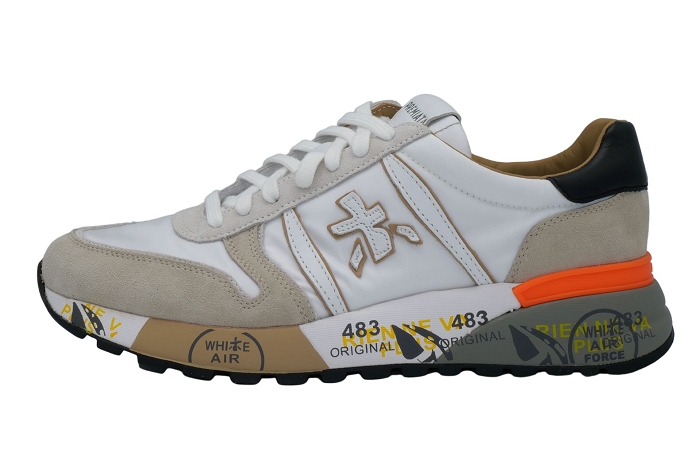 Premiata baskets lander 5678 beige blanc3080001_2