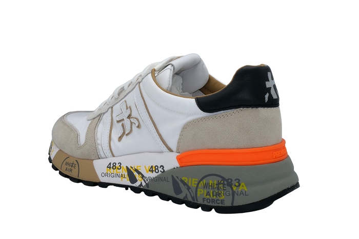 Premiata baskets lander 5678 beige blanc3080001_3