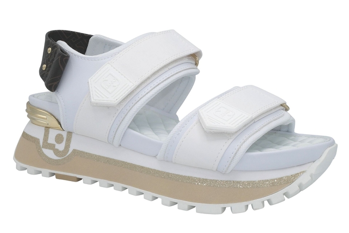 Liu jo nu pieds sandale maxi wonder cow blanc or3085301_5