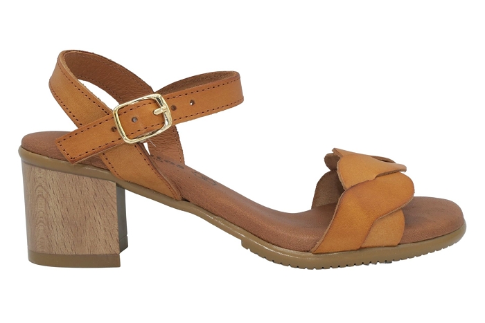 Evafruitos nu pieds sandale 1439 cognac