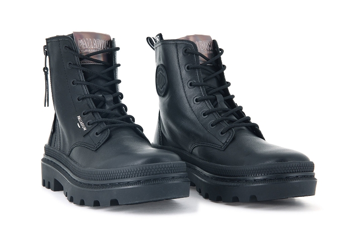 Palladium boots bottines pallatrooper  zip noir3110401_5