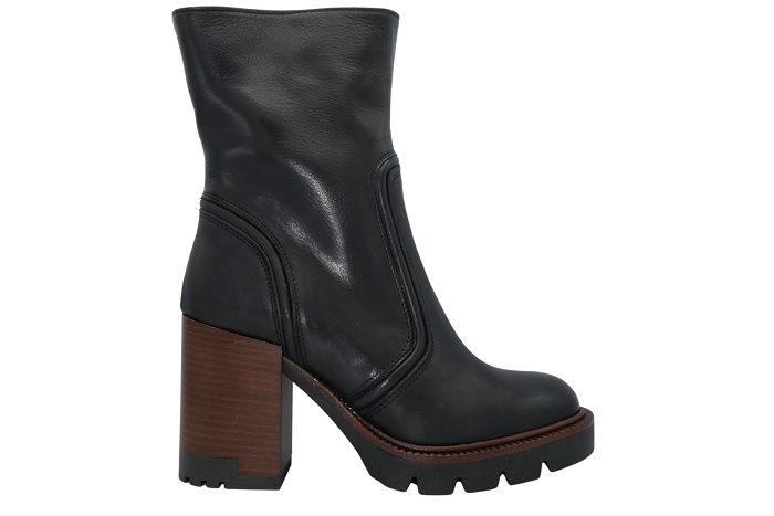 Paoyama boots bottines kamelia noir