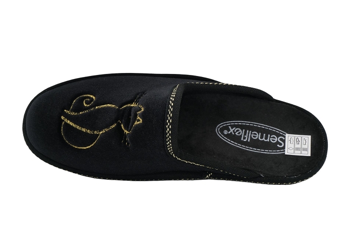 Semelflex pantoufle poly  mule noir3122401_4