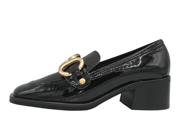 Bencivenga mocassin dora moc vernis noir3125301_2