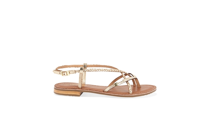 Les tropeziennes nu pieds sandale monatress  sg or