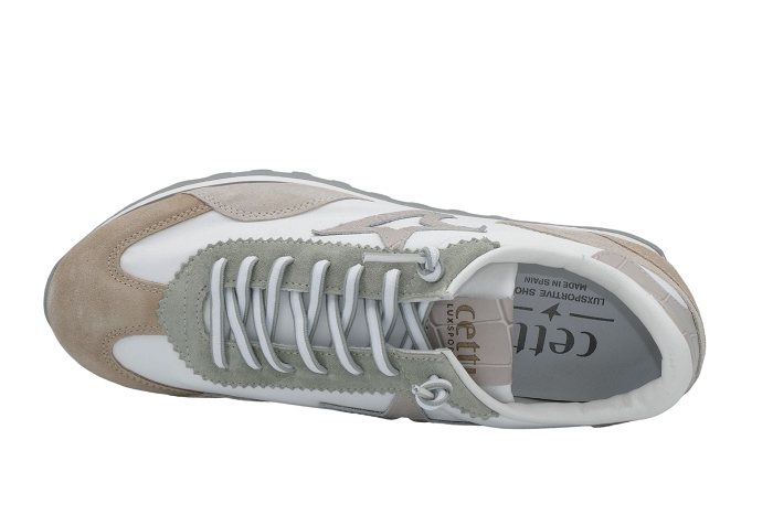 Cetti baskets c1259 e23 blanc kaki3131501_3