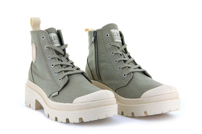 Palladium boots bottines pallabase twill beige3137301_5