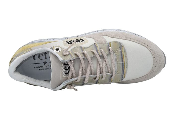 Cetti baskets c1251 beige blanc3139501_3