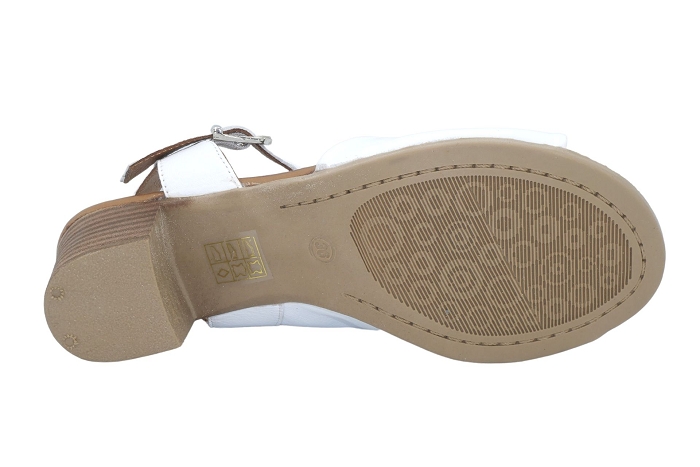 Coco et abricot nu pieds sandale milliere blanc3143801_4