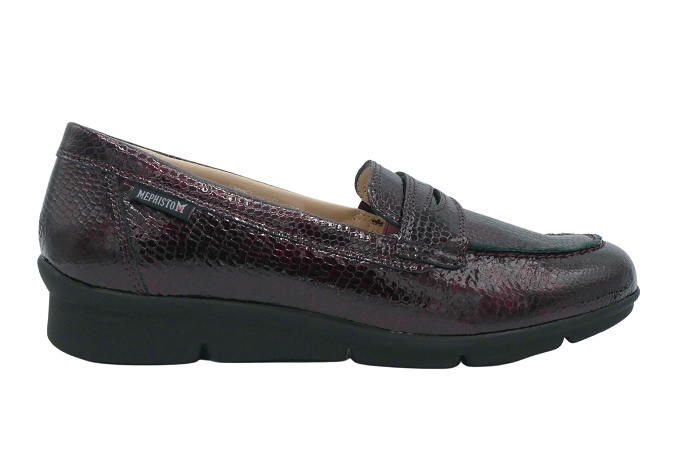 Mephisto mocassin diva 35874croco bordeaux