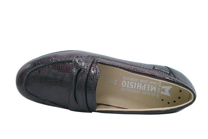 Mephisto mocassin diva 35874croco bordeaux3152401_3