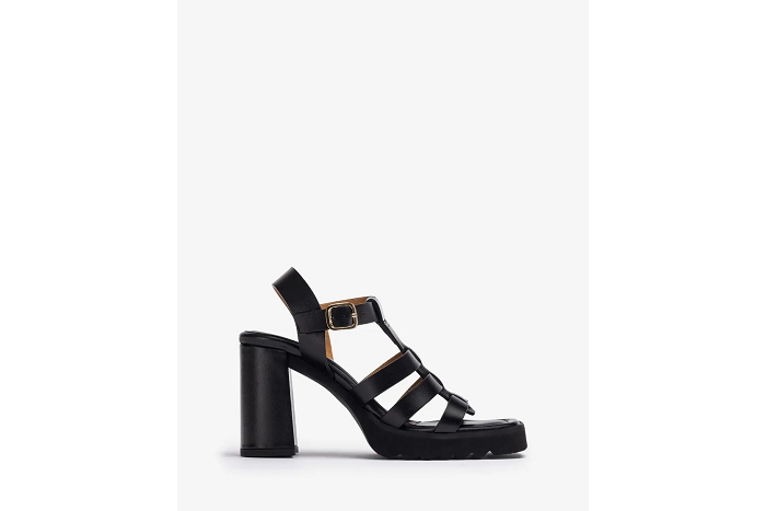 Unisa nu pieds sandale saban noir