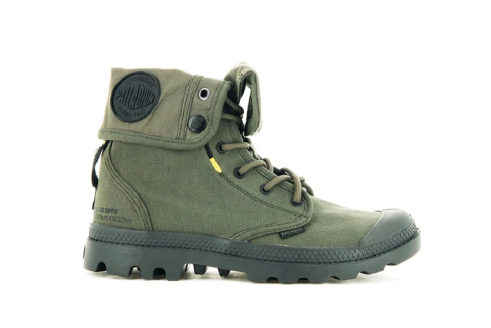 Palladium boots bottines pampa baggy supplay fem kaki