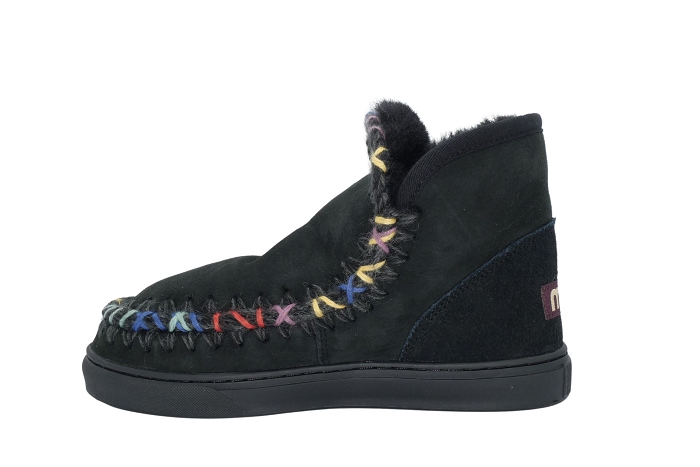Mou boots bottines eskimo sneaker velours noir3200501_2