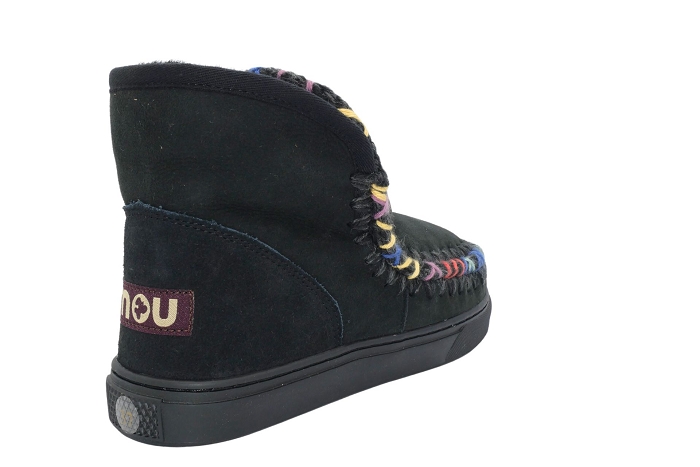 Mou boots bottines eskimo sneaker velours noir3200501_3