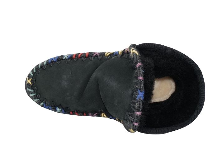 Mou boots bottines eskimo sneaker velours noir3200501_4