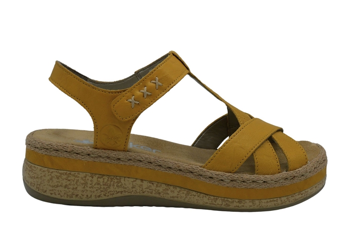 Rieker nu pieds sandale v0919 jaune