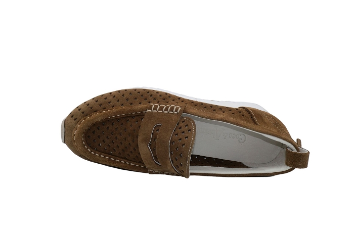 Coco et abricot mocassin esperausse buck marron3229701_4