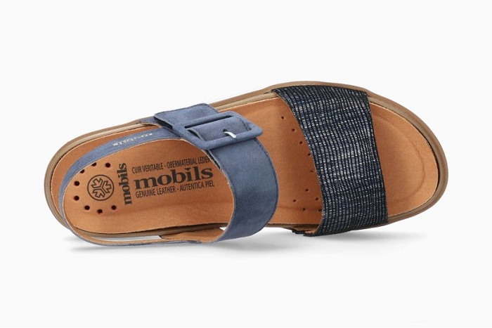 Mephisto nu pieds sandale melysa 43645 bleu navy3235601_3