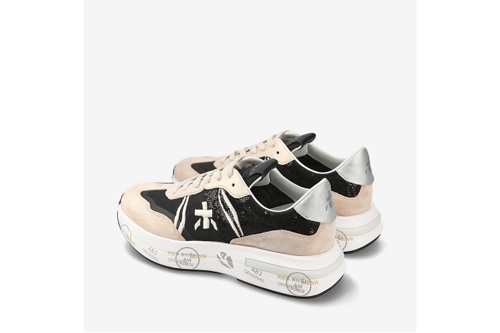 Premiata baskets cassie 6720 beige noir3236101_5